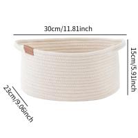Cesta De Alambre Tejida Para Organizar Cesta De Almacenamiento Multifuncional Para Juguetes Y Libros Para Escritorio Nursery Oficina Baño - details 8
