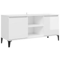 vidaXL Mueble de TV con patas de metal 103,5x35x50 cm, Mueble de Salon, Mueble TV, Mueble TV salon, Mesa de TV, Mueble tele - details 9