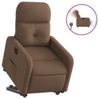 vidaXL Sillón eléctrico reclinable elevable de tela Gris claro, Gris oscuro, Negro Sillon Dormitorio Sillon Comodos Silla Relax Sillón Sofá - details 0