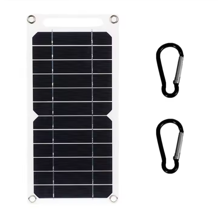 Panel Solar Portátil 30W 5V USB Impermeable Para Exteriores Senderismo Camping Carga De Batería Y Teléfono Móvil Solar Charger - 1