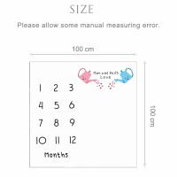 Mantel De Fotografía Para Bebés Recién Nacidos Accesorios De Fotografía Niño Y Niña Calendario De Logros Infantiles Material Suave Para Juegos Y Fotos - details 7