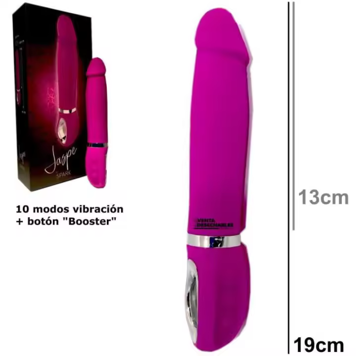 Spark Vibrador Jaspe 19 cm - Rosa  8436048243833 - 1