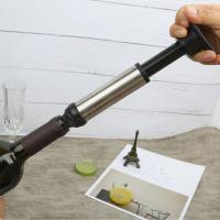 Tapa De Botella De Goma Negra Con Bomba De Vácuo Accesorios Para Mantener El Vino Fresco Y Sellado - details 1
