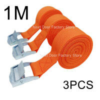 3pcs Cinturones De Carga De 1 Metro Con Hebilla Metálica De Libera Rápida Para Rack De Techo De Coche Motocicleta Bicicleta Cinta De Atado De Remolque En Colores Negro Rojo Verde Azul Naranja - details 9