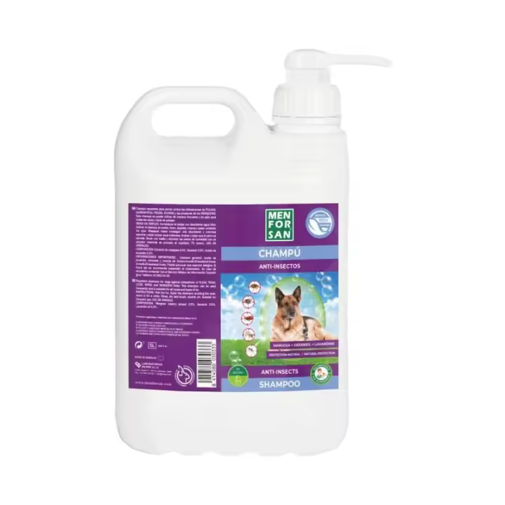 Champú para mascotas Menforsan 5 L Repelente de insectos - 1