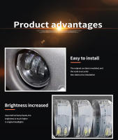 Luces De Niebla Redondas LED De 4 Pulgadas Con Halos Blancos Y Amarillos Luz De Conducción Para Jeep Wrangler JK TJ Dodge Journey Lámparas De Niebla Offroad - details 1