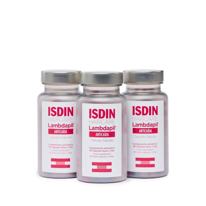 Lambdapil® Anticaída Cápsulas para un Cabello Saludable y Fuerte - Suplemento Alimenticio Isdin - 1