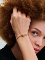 Pandora - Pulsera de Cadena con tachuelas - Baño de Oro de 14K - details 1
