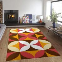 Alfombra Scandinava Abstracta Con Diseño Medieval De Rayas En Colores Tejido De Poliéster Lavable Para Sala De Estar Dormitorio Decoración Del Hogar - details 5