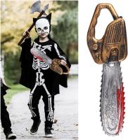 Juguete De Cadena De Madera Con Manchas De Sangre Para Halloween Propiedad De Terror Para Disfraz O Juego De Zapatero En Fiesta De Zombis Casa De Muñecos De Halloween - details 5