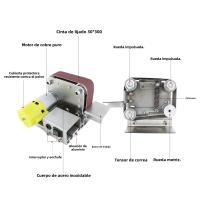 Sándwich Eléctrico Multifuncional 30mm Polidor Y Molidor Para DIY Acero Aluminio Madera Acrílico Pulido Y Fijado Máquina De Afilar Herramienta De Trabajo Del Hogar - details 11