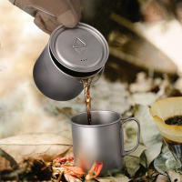 Nueva Taza De Agua De Titanio Ultraligera 750ml Con Tapa Y Manija Plegable Para Camping Y Picnics Deporte Al Aire Libre - details 6