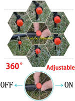 Emisores De Rociador Ajustables Para Riego 50-800pcs 1/4'' Drippers De Micro Rociador Para Sistema De Riego Jardín - details 6