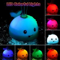 2024 Juguete de baño para bebé, Ballena con Fuente, juguete acuático a partir de 1 año, aspersor de ballena, juguete de baño con luz LED Multicolor, Inducción automática, spray de agua, bañera, piscina, juguete para niños pequeños, Recargable, Gris - details 6
