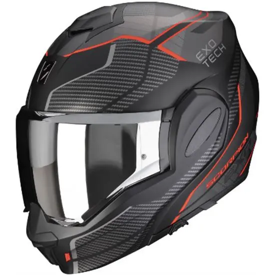 SCORPION EXO-TECH EVO ANIMO NEGRO-MATE-ROJO E22.06 NEW - 1