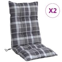 vidaXL Cojines para silla con respaldo alto 2 uds tela Oxford Color Gris,  Beige,  Taupé y mas Cojín Decorativo de Asiento Cojines de muebles de salon - details 4
