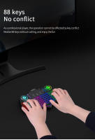 Teclado Inalámbrico Mini V18 Con Mouse De Aire Multicolor Retroiluminado Para Android TV Box Compatible Con French Spanish Russian - details 4