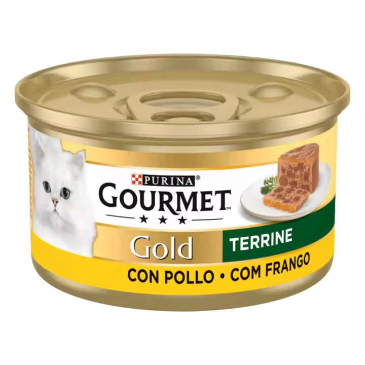 Purina Lata Para Gatos Gourmet Gold Terrine Pollo Pack 24 X 85 Gr - 1