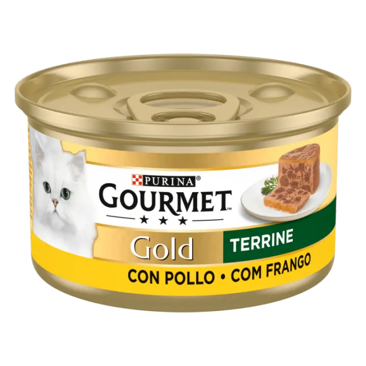 Purina Lata Para Gatos Gourmet Gold Terrine Pollo Pack 24 X 85 Gr - 1