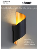 Lámpara De Pared LED Diseño Espiral 10W Luz De Pared Impermeable Para Exterior Moderna Nórdica Sconce Lámpara De Interior Decoración Del Hogar - details 2