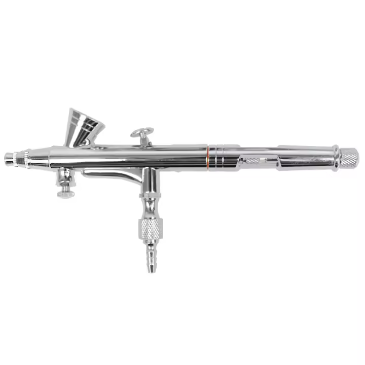 Hymair Aerógrafo Neumático 0.2mm con Depósito de Gravedad Fijo de 2 ml - Pistola Profesional de Alta Atomización - 1