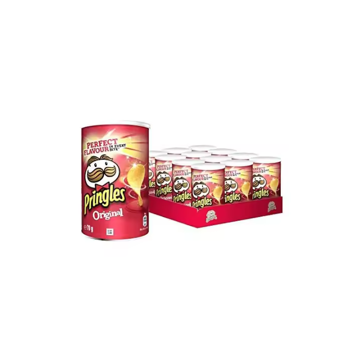 Pringles Original 12 unidades de 70g bbq  Sour Cream & Onion paprika o jamon - 1