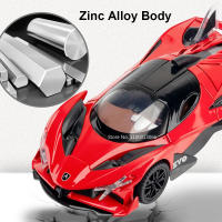 Coche De Juguetes De Metal Die Cast Apollo EVO 1/32 Con Luz Y Música Vehículo Deportivo Para Niños Con Puertas Abiertas Regalo De Cumpleaños - details 3