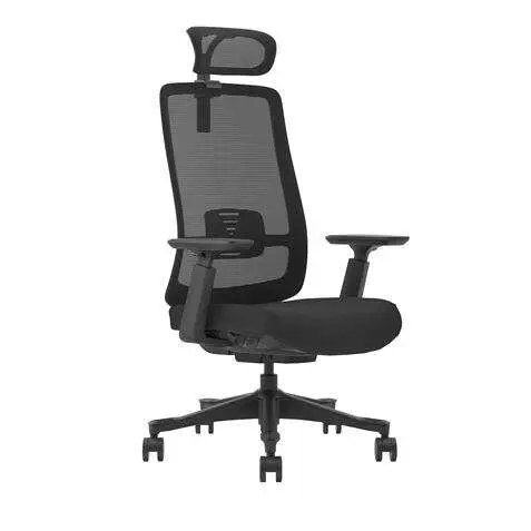 Cromad Silla Ergonómica Ajustable - Reposacabezas Regulable - Soporte Lumbar Ajustable - Reposabrazos 3d - Asiento de Espuma de Alta Calidad - Respaldo - 1