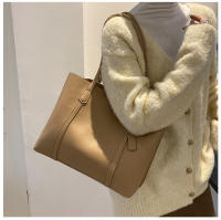 Bolso De Hombro Versátil De Cuero Suave Negro Minimalista Gran Capacidad Bolso De Tote Casual Para Mujer Estilo Inglés - details 26