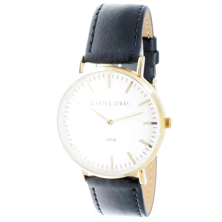 Devota & Lomba Dl015ul02bk-76  Reloj Para Unisex Color Negro - 1