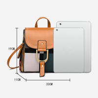 Mochila De Piel PU Pequeña Para Mujer Estilo Retro Cuadros Calidad Superior Viaje Mochila Escuela Bolsa De Hombro Moda - details 30