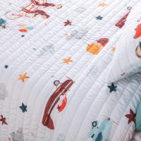 Manterol - Colcha bouti infantil estampado animales con fundas de cojín. Cubrecama con tejido fino, extra suave y ligero. - details 2