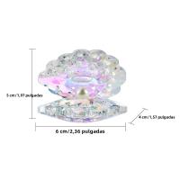 Concha De Cristal Reflector Con Perla Adorno De Cristal Con Concha De Perla Decoración De Escritorio Coleccionable Figura De Mar - details 0