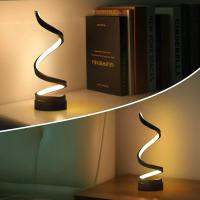 Lámpara De Mesa LED Moderna Para Sala De Estar Spiral Regulable Pequeña Para Lateral De Cama Y Escritorio Luz Nocturna Para Hogar - details 3