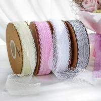 Cinta De Encaje Vintage 3cm Ancha Para Embalajes De Regalos Y Manualidades DIY 25 Yardas Con Patrón Floral Para San Valentín - details 2