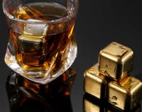 Cubos De Hielo Dorados En Acero Inoxidable Para Ratas De Vino Rojo Con Frío Rápido Y Calmante Artificio De Hielo Para Vino Rojo - details 3