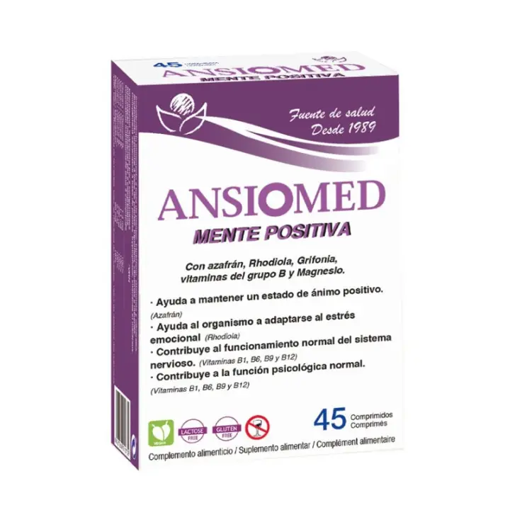 Ansiomed mente positiva 45 comprimidos Bioserum - 1