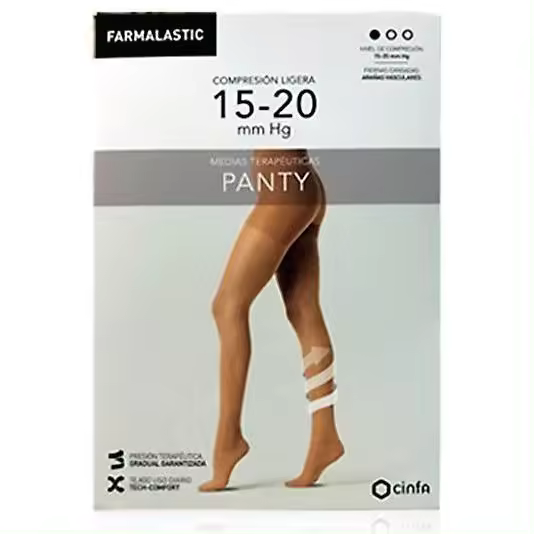 Farmalastic Panty Compresion Ligera Caramelo Talla M 1Ud - 1