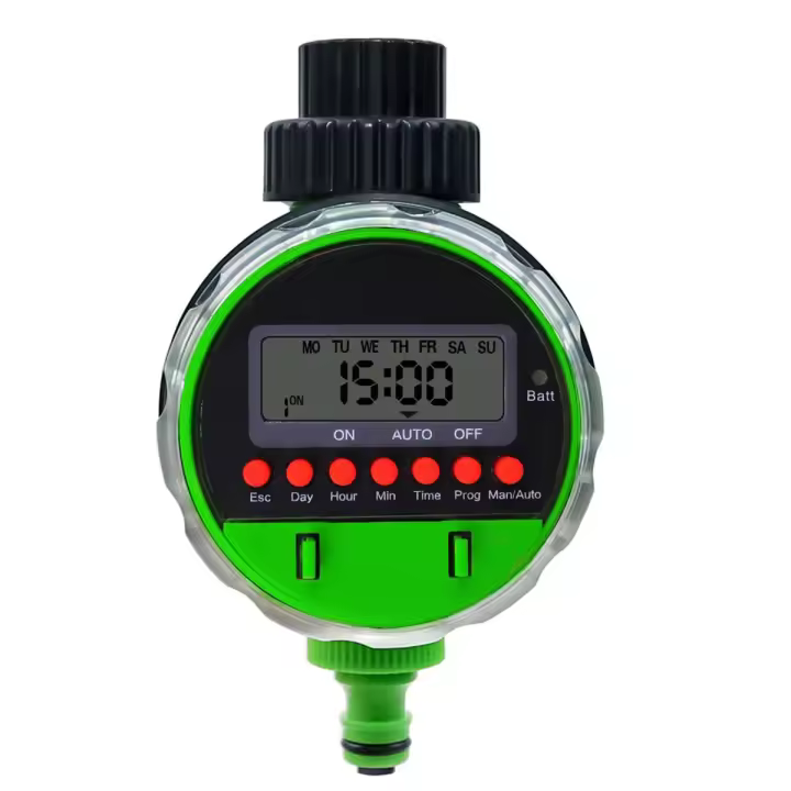 Timbre De Agua Electrónico Con Pantalla LCD Y 8 Programas Para Jardín Controlador De Riego Válvula Esférica De 0 Presión - 1
