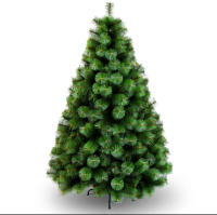 MEJORADA Árbol de Navidad Pino 120-210cm, Abeto Artificial Ignífugo con Hojas de Aguja, Decoración Navideña Ideal para Hogar, Oficina y Local con Piñones y Soporte Metálico - details 8