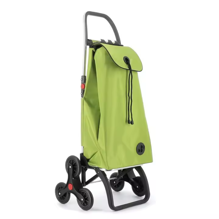 Rolser Carro de Compra I-Max MF 6 Ruedas Sube Escaleras Plegable  - Color Verde Lima - 1