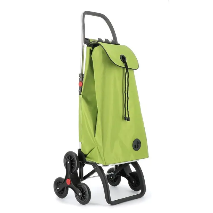 Rolser Carro de Compra I-Max MF 6 Ruedas Sube Escaleras Plegable  - Color Verde Lima - 1