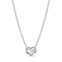 Collar Mujer Plata de Ley 925,Regalos Original de Joyería para Mujer Novia Esposa - details 1