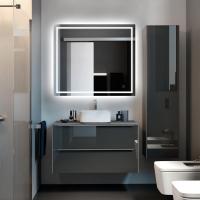 Espejo Baño LED 80x80 cm Cuadrado Luz Regulable, Interruptor Táctil, Impermeable IP44, UBUD - details 2