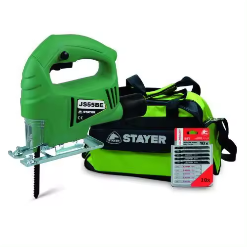 Sierra calar STAYER 450 w. + hojas + bolsa   JS55BE - 1
