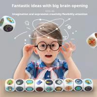 Juego De Dados De Acrílico Juego De Lectura Y Historias Para Mejorar La Lógica Y El Lenguaje Juego De Fiesta Para Adultos - details 0