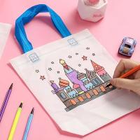 Set De 1-10pcs Bolsa De Graffiti DIY Con Marcadores Para Niños Arte Y Manualidades Bolsa De Dibujo a Mano No Tejida Colorido Juguete De Rellenado - details 1