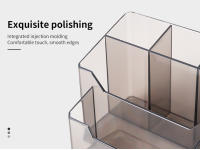 Organizador De Acrílico Para Productos De Uñas 5-Grillas Divisor De Esmalte De Uñas Estante De Manejo De Uñas Caja De Almacenamiento Para Herramientas De Manicura - details 3