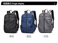 Mochila Universitaria Clásica Versátil De Color Sólido Para Hombres Y Mujeres Con Gran Capacidad Bolsa De Hombro - details 25
