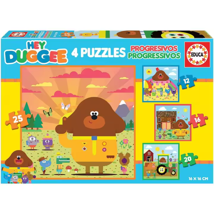 Educa Puzzle Progresivao 12-16-20-25 Hey Dugge Educa 19364 - 1